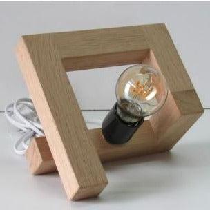 Wooden Stylish Geometric Lamp By Miza - Ouch Cart 