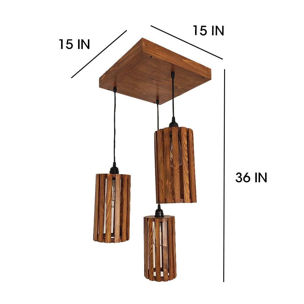 Casa Brown Cluster Hanging Lamp - Ouch Cart 