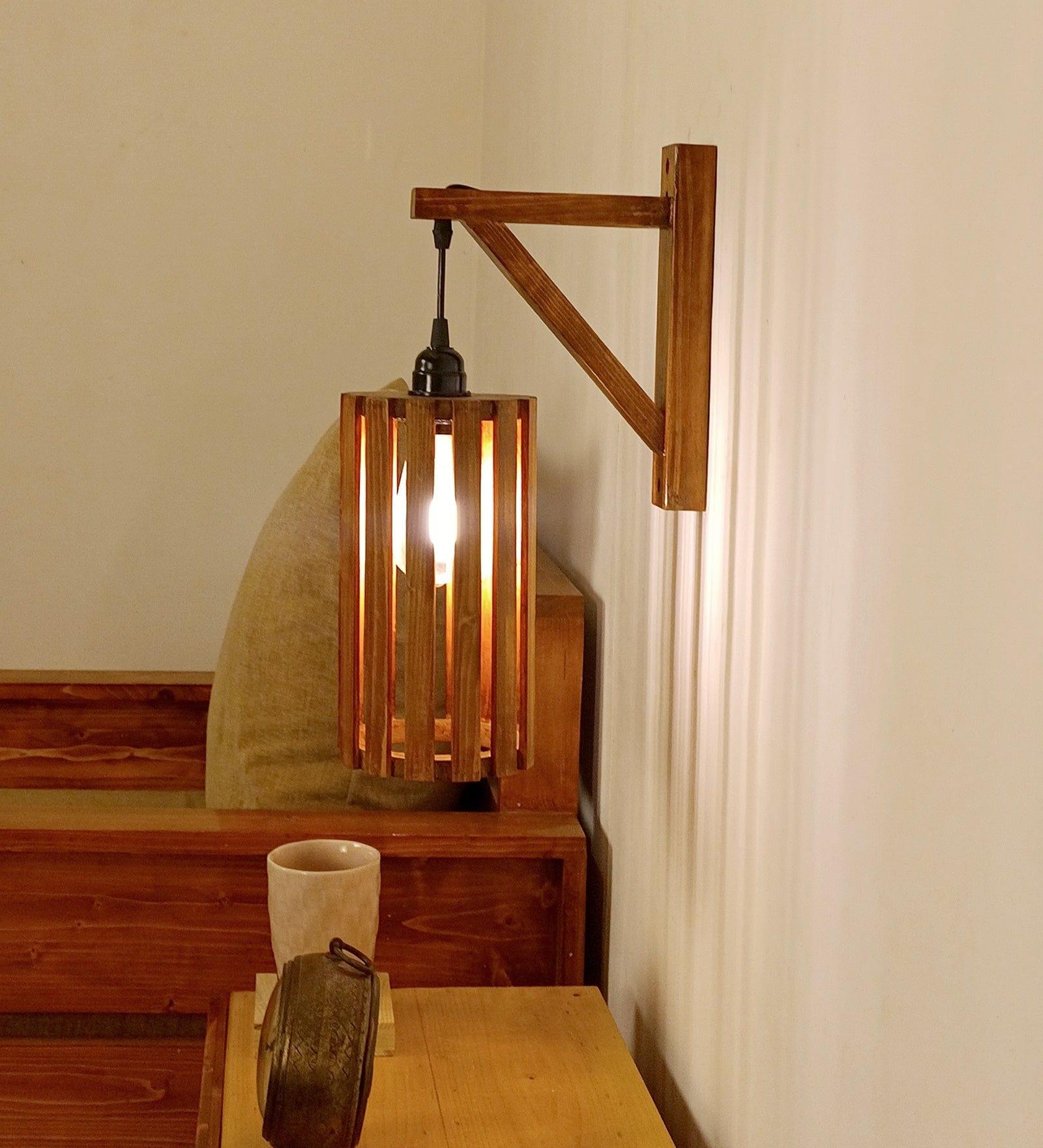 Casa L Brown Wooden Wall Light (BULB NOT INCLUDED) - Ouch Cart 