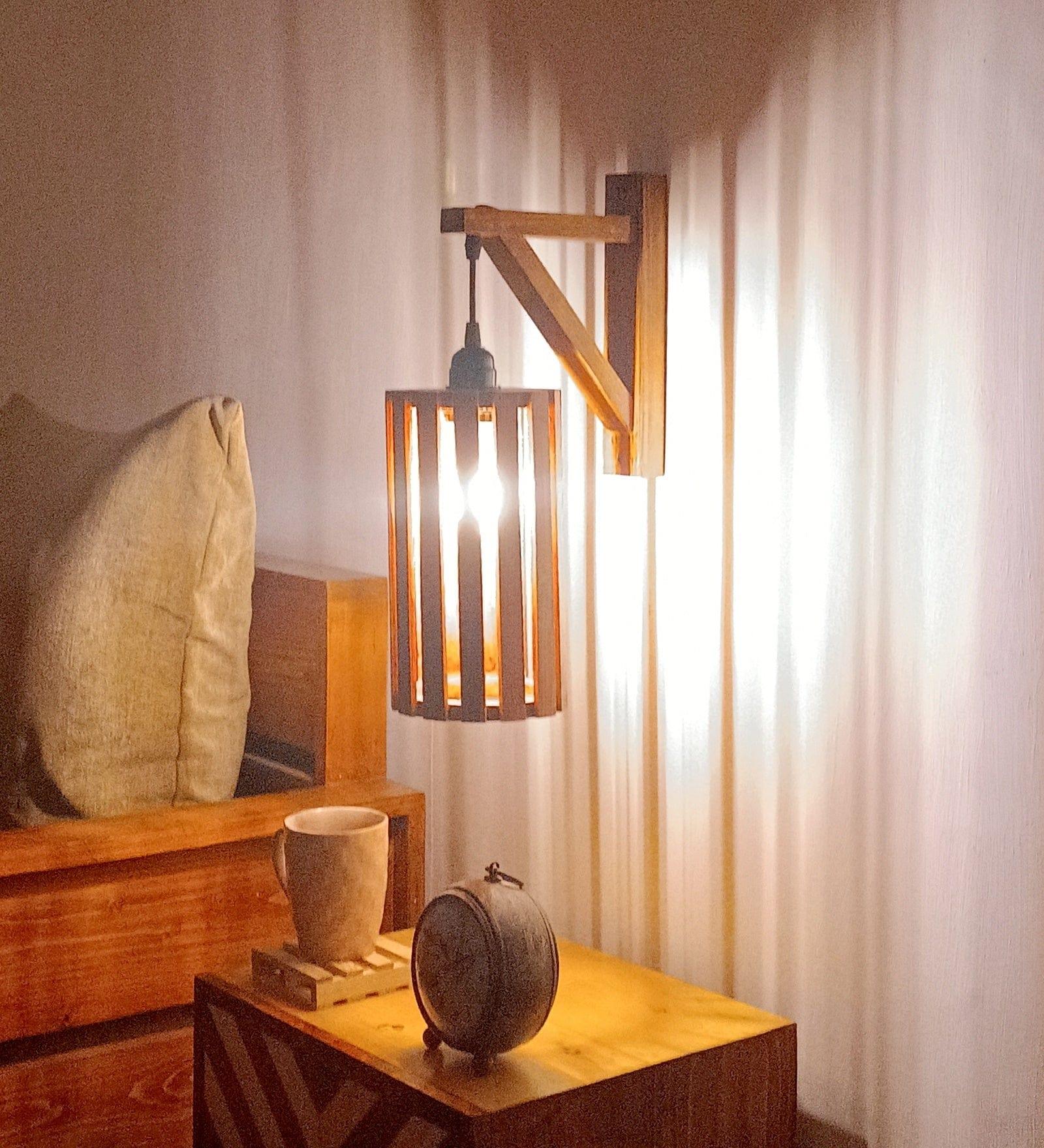 Casa L Brown Wooden Wall Light (BULB NOT INCLUDED) - Ouch Cart 