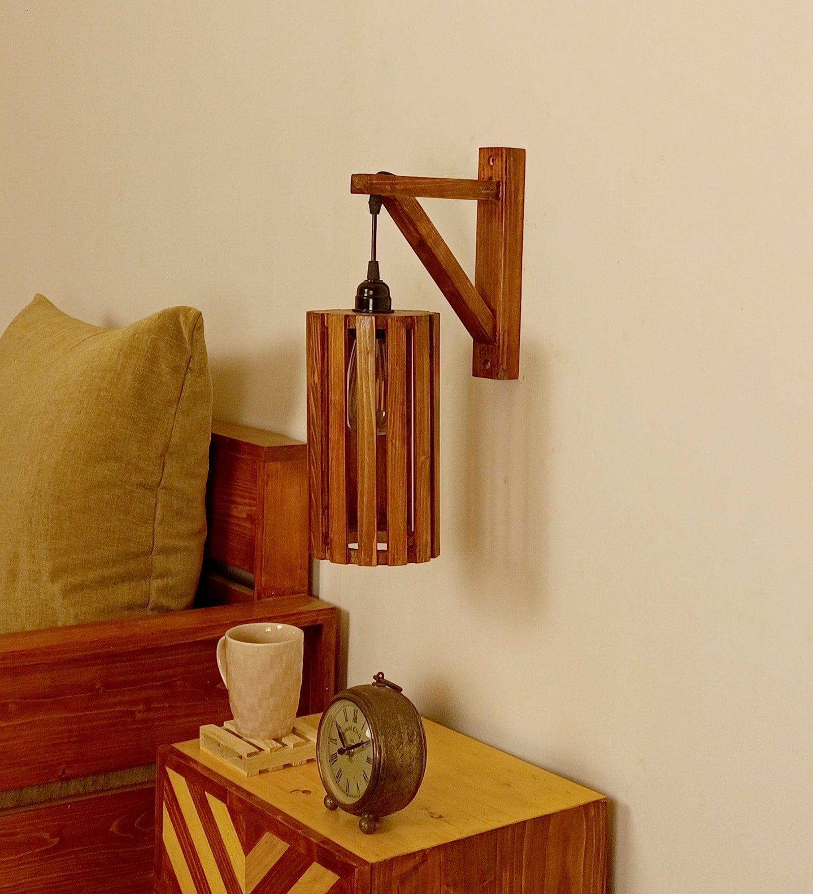 Casa L Brown Wooden Wall Light (BULB NOT INCLUDED) - Ouch Cart 