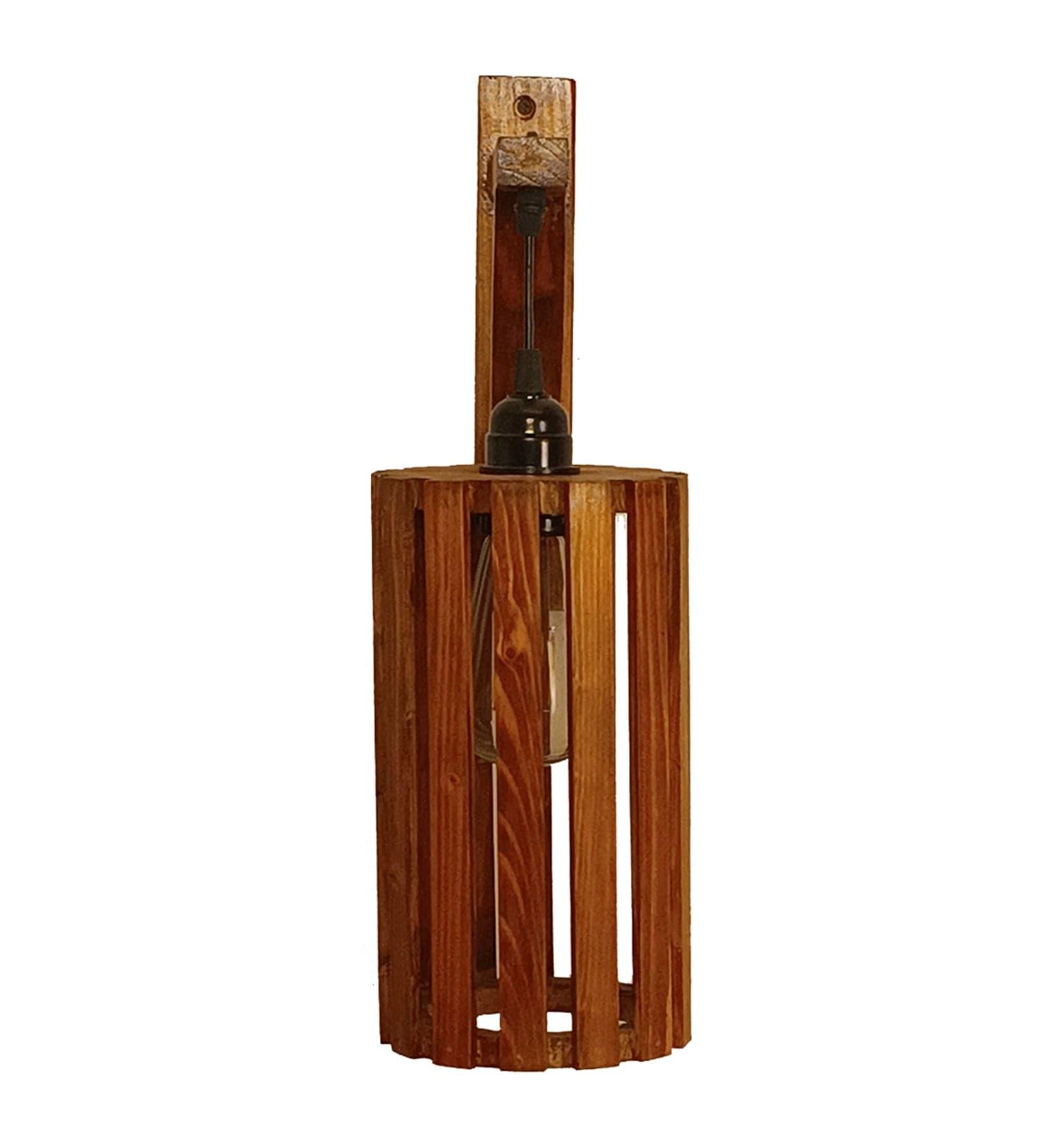 Casa L Brown Wooden Wall Light (BULB NOT INCLUDED) - Ouch Cart 