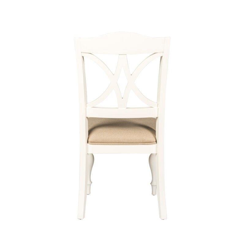 Wooden Cato Cross Back Side Dinning Chair (Set of 2) - Ouch Cart 