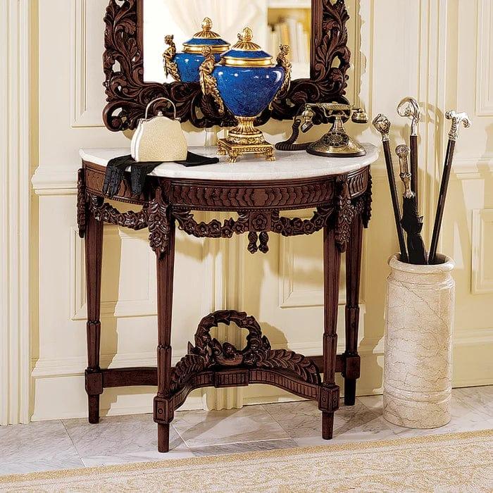 Chateau Genuine Marble Console Table - Ouch Cart 