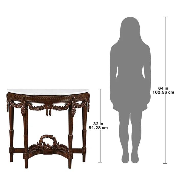Chateau Genuine Marble Console Table - Ouch Cart 
