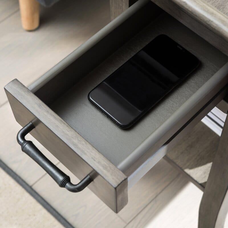 Clermont Tall Tray Top End Table with Storage - Ouch Cart 