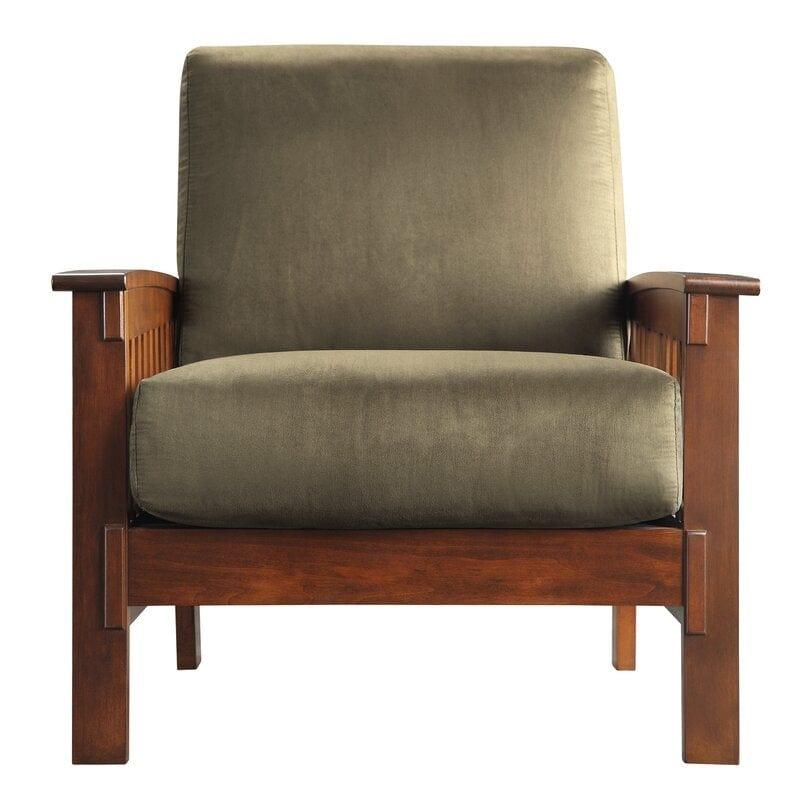 Teak Wood Lounge Chair Sofa Arm Chair for Living Room/Home/Offices - Ouch Cart 