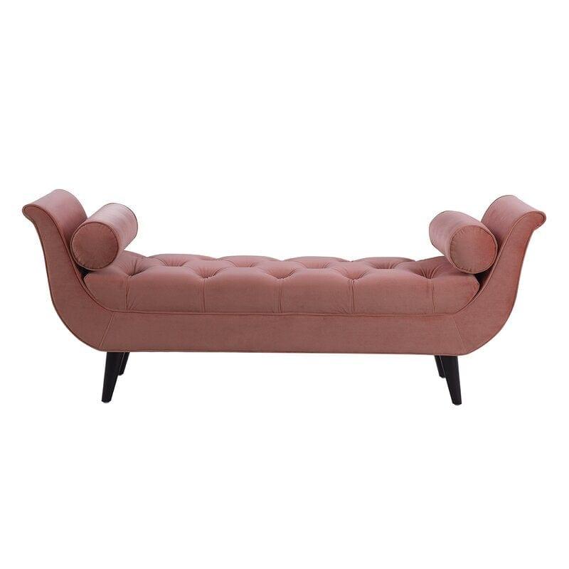 Modern Upholstered Tufted Cordelia Bench Button for Bedroom,Entryway Living Room - Ouch Cart 
