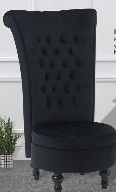 Coreas Wide Tufted Velvet Wingback Chair - Ouch Cart 