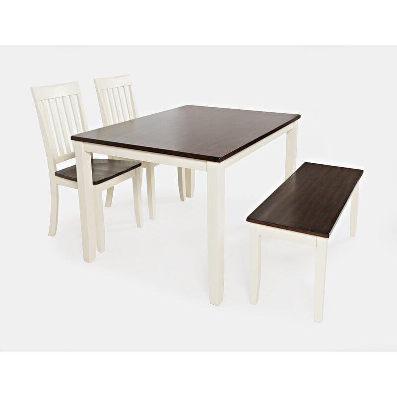 Antique Design Wooden 4 Person Dining Set - Ouch Cart 