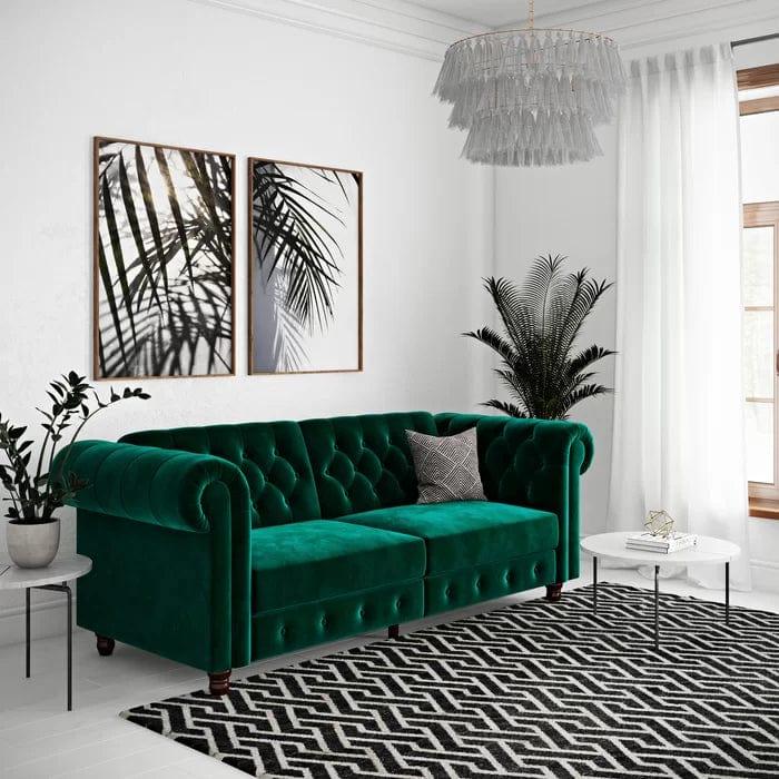 Dallas 3 Seater Chesterfield Sofa Bed - Ouch Cart 