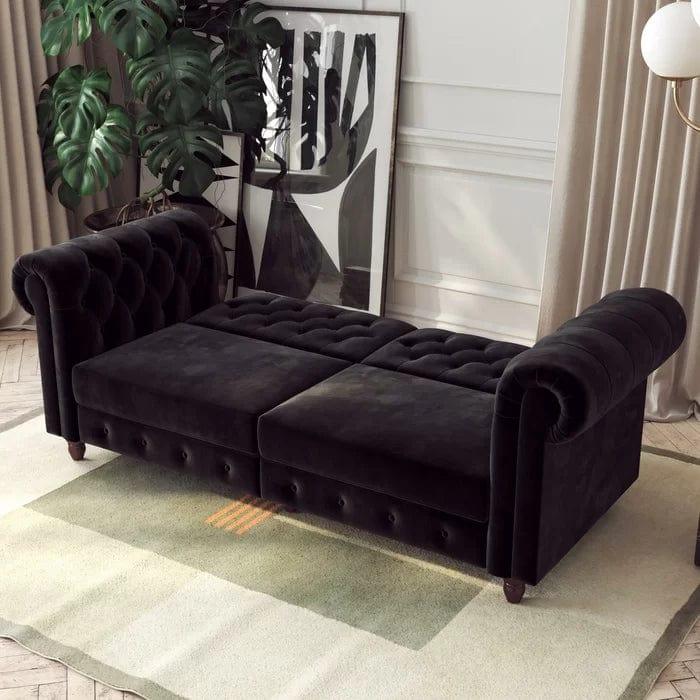Dallas 3 Seater Chesterfield Sofa Bed - Ouch Cart 