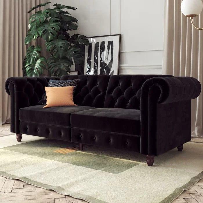 Dallas 3 Seater Chesterfield Sofa Bed - Ouch Cart 