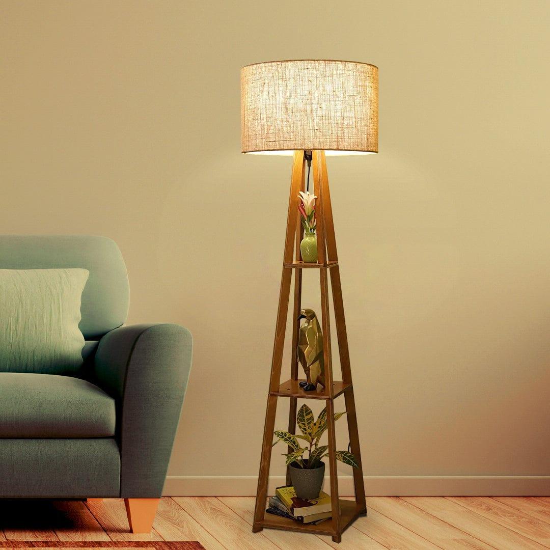 Decorative  Wooden Floor Lamp for Home Decoration Living Room Corner