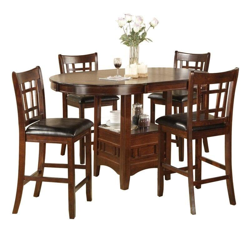 Degraffenreid 4 - Person Counter Height Dining Set - Ouch Cart 
