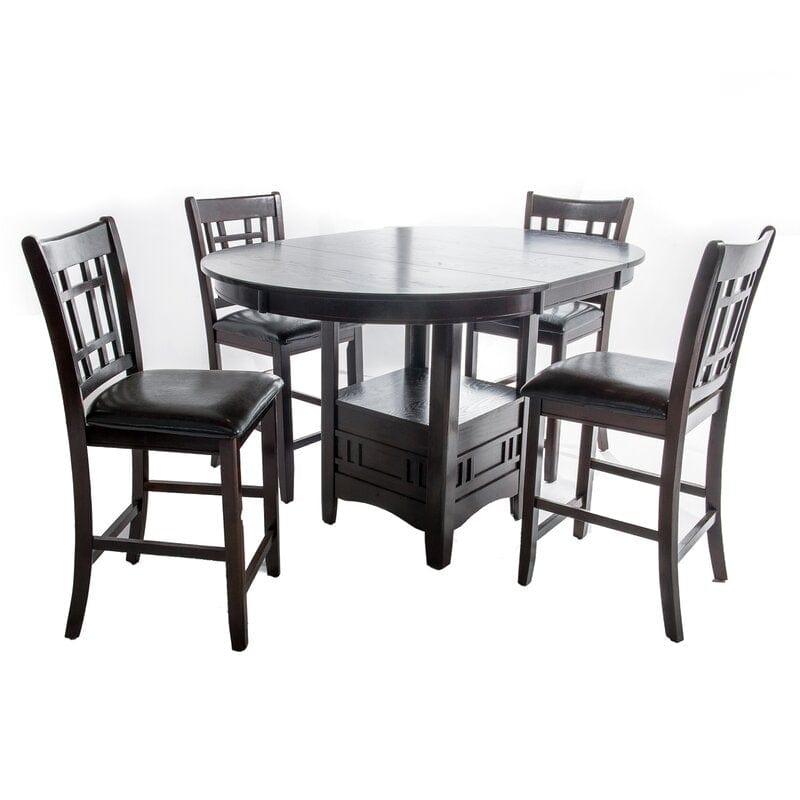 Degraffenreid 4 - Person Counter Height Dining Set - Ouch Cart 