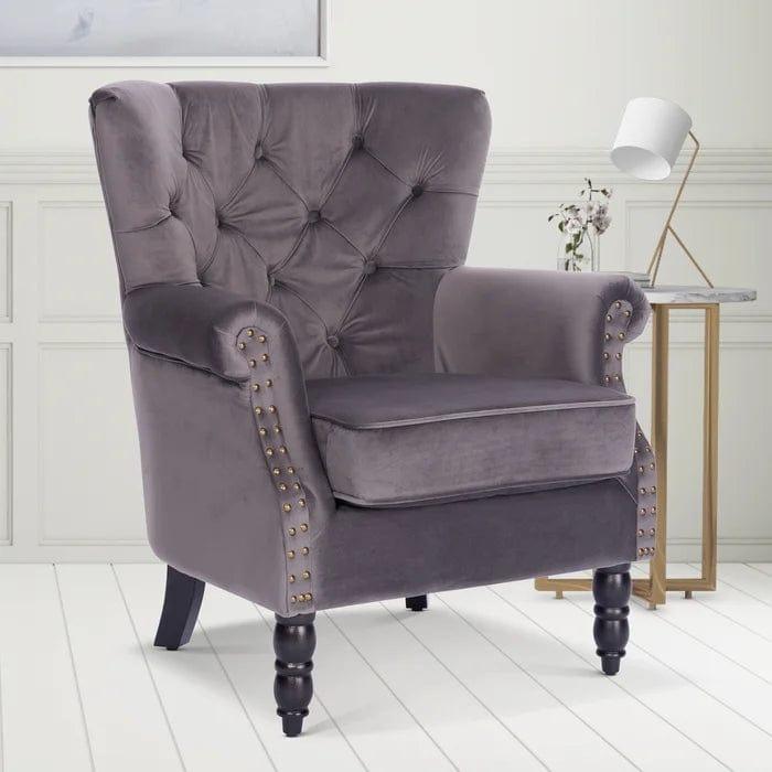 Devlin Wide Tufted Wingback Chair