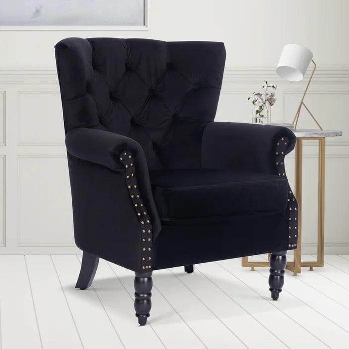 Devlin Wide Tufted Wingback Chair