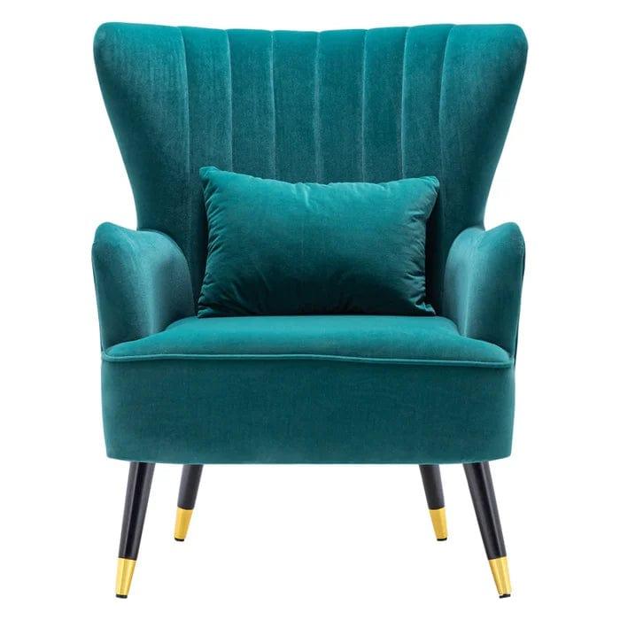 Devon  Wide Velvet Wingback Chair