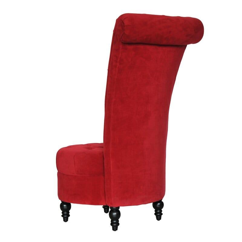 Dinwiddie Wide Tufted Velvet Slipper Chair - Ouch Cart 