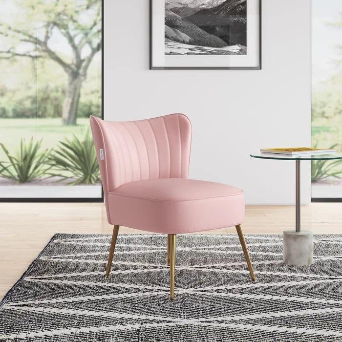 Dominique Wide Tufted Velvet Cocktail Chair - Ouch Cart 