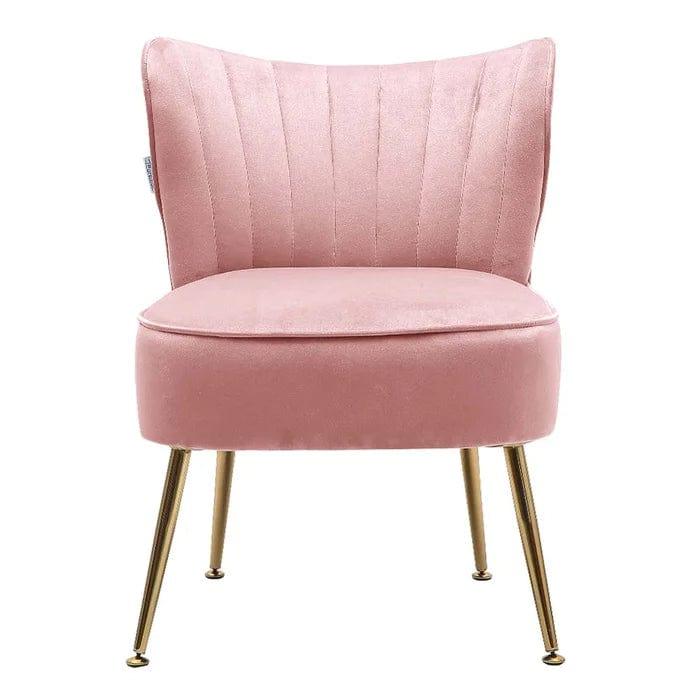 Dominique Wide Tufted Velvet Cocktail Chair - Ouch Cart 
