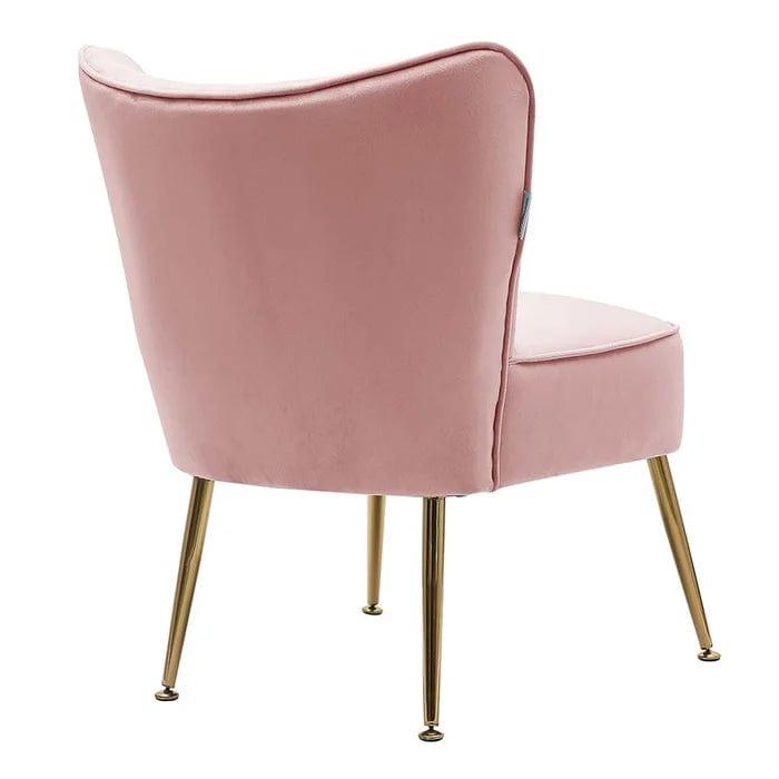 Dominique Wide Tufted Velvet Cocktail Chair - Ouch Cart 