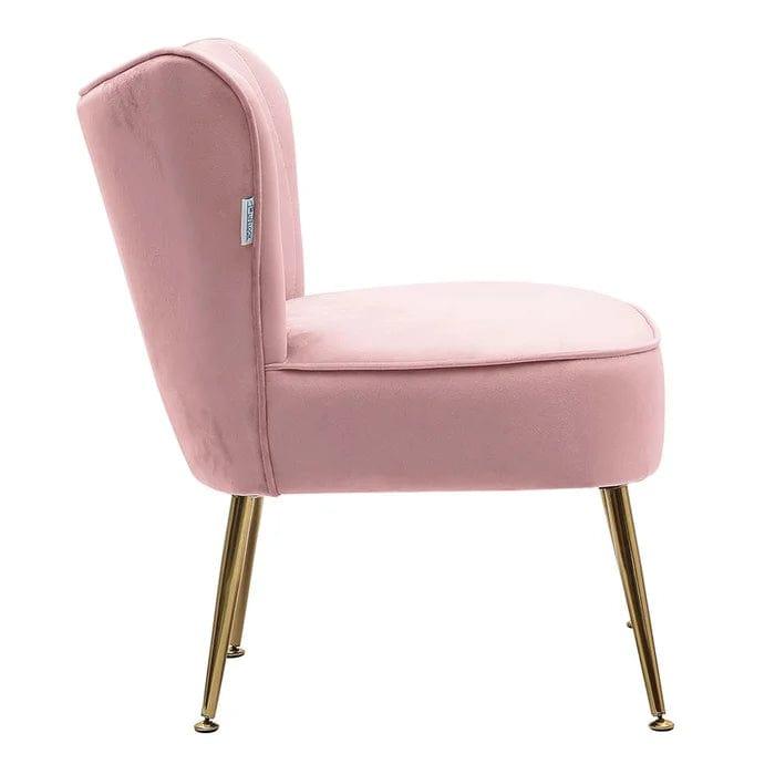 Dominique Wide Tufted Velvet Cocktail Chair - Ouch Cart 