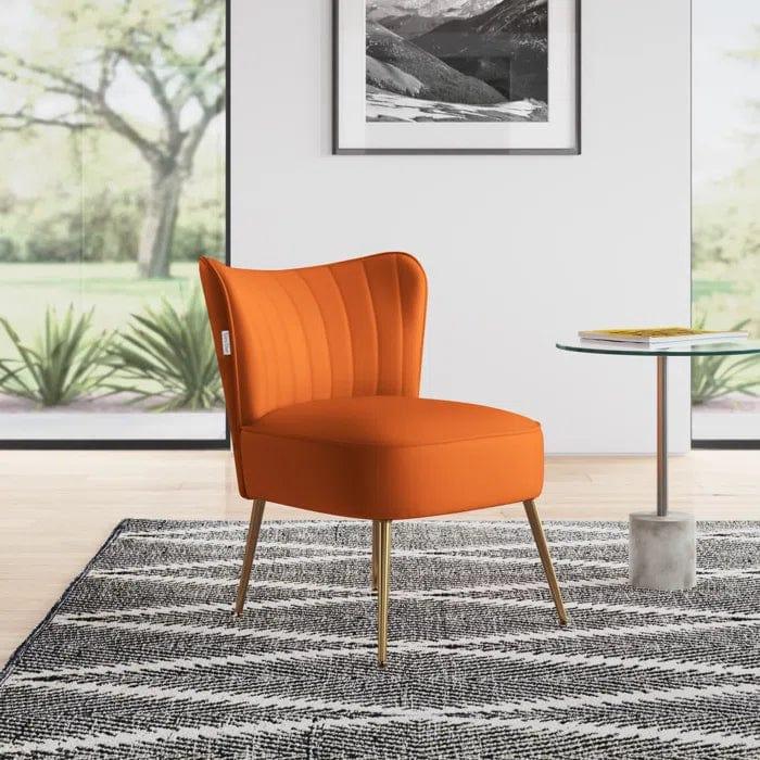 Dominique Wide Tufted Velvet Cocktail Chair - Ouch Cart 