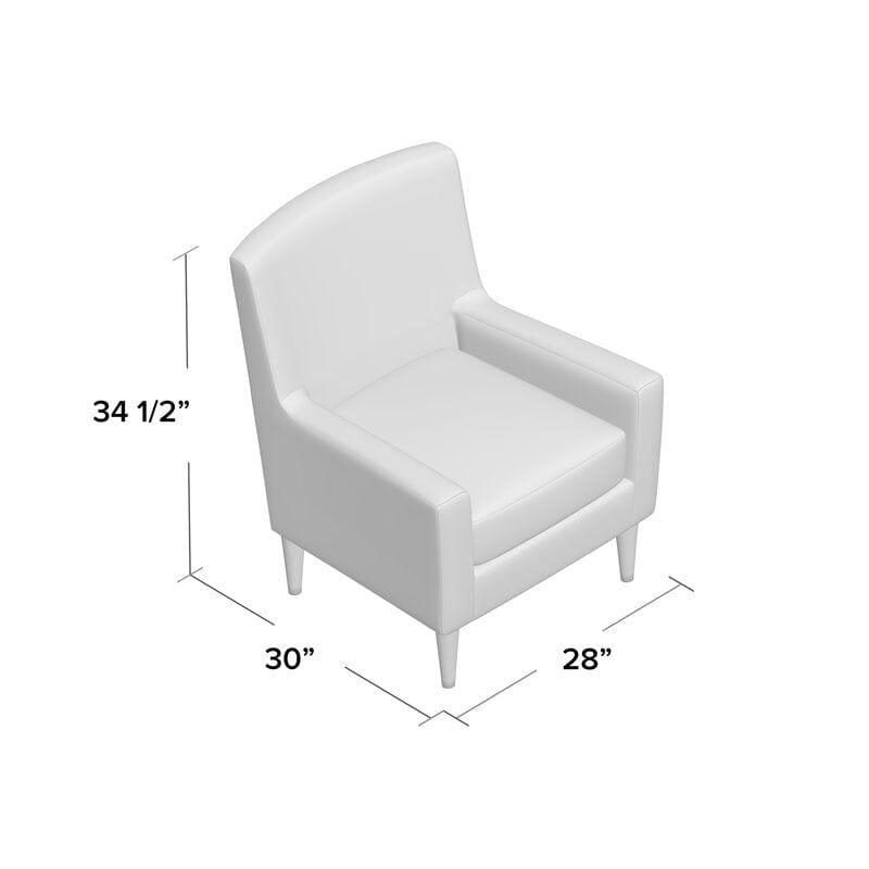 Wide Upholstered Armchair for Room - Ouch Cart 