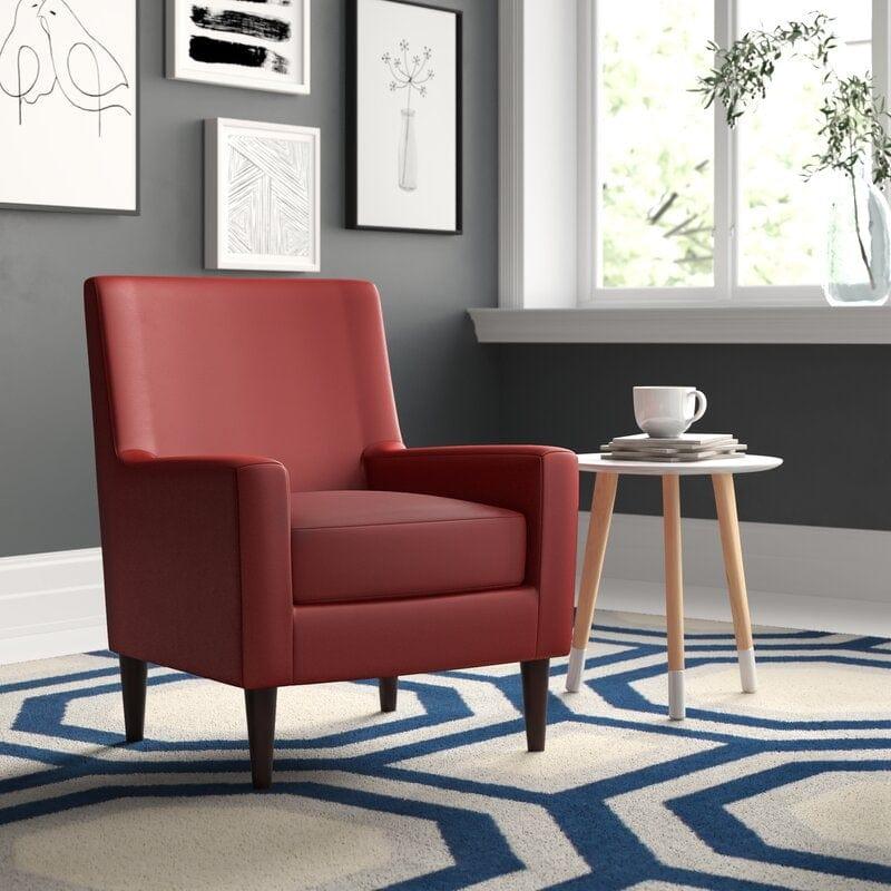 Wide Upholstered Armchair for Room - Ouch Cart 