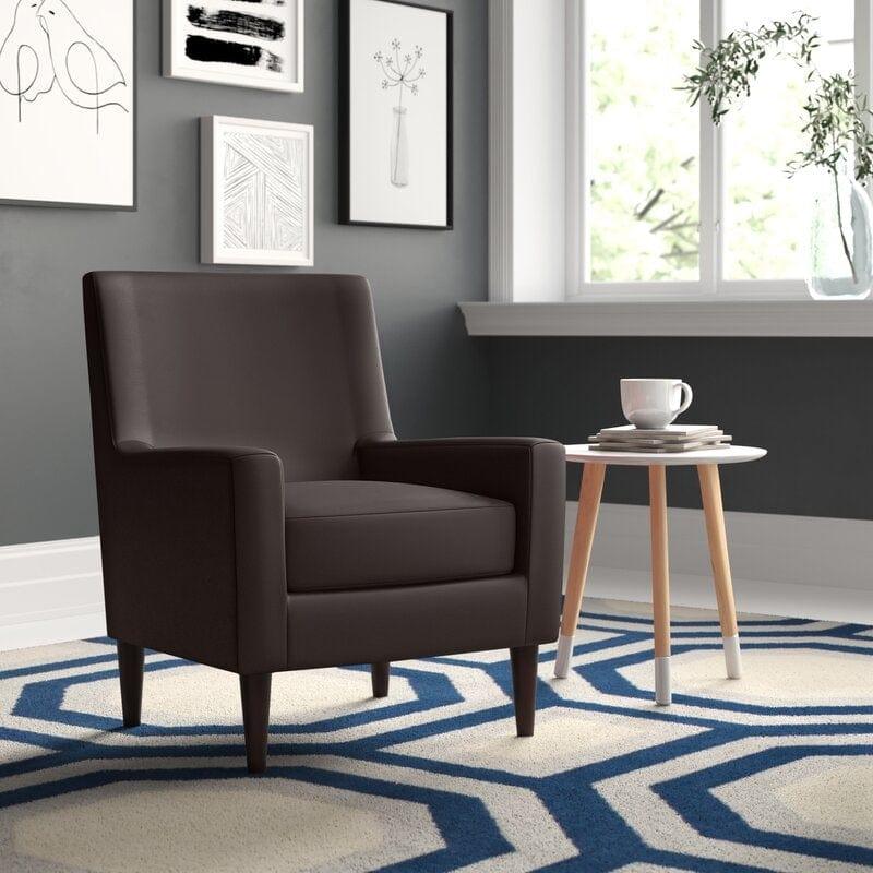 Wide Upholstered Armchair for Room - Ouch Cart 