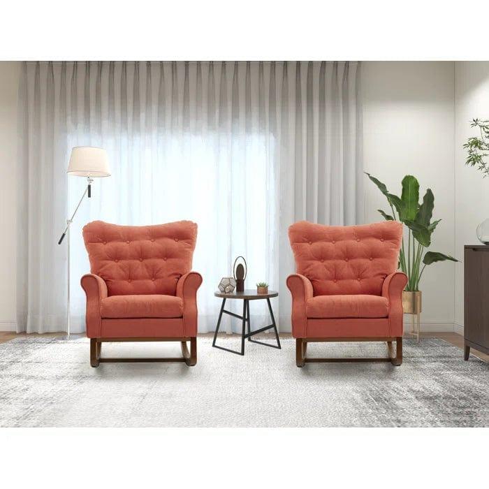 Efisia Double Rocking Chair (Set of 2) - Ouch Cart 