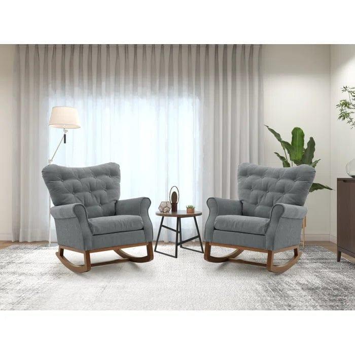 Efisia Double Rocking Chair (Set of 2) - Ouch Cart 