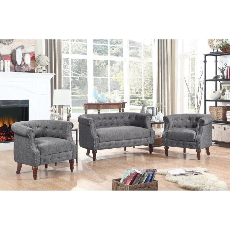 Elizabeth Street 3 Piece Living Room Set 4 Seater - Ouch Cart 