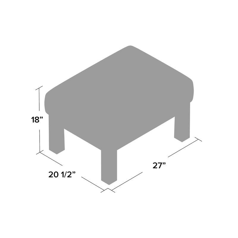 Encinal Wide Ottoman - Ouch Cart 