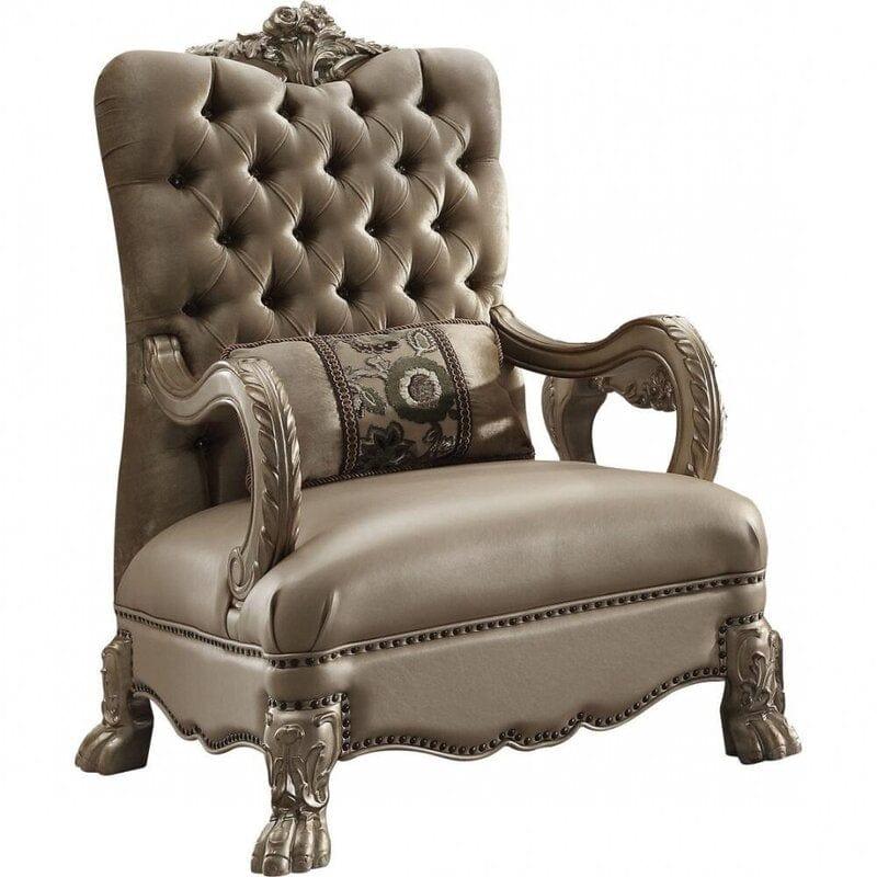 Royal look wide wooden Arm chair (1 piece) - Ouch Cart 