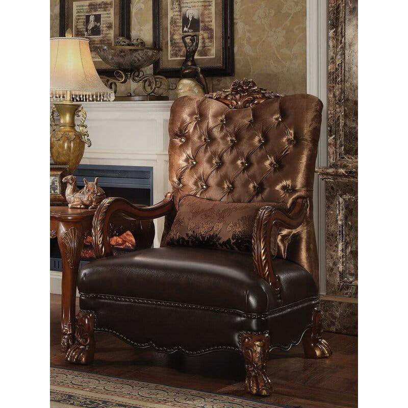 Royal look wide wooden Arm chair (1 piece) - Ouch Cart 