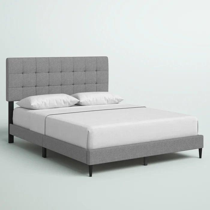 Forsan Tufted Upholstered Low Profile Platform Bed - Ouch Cart 