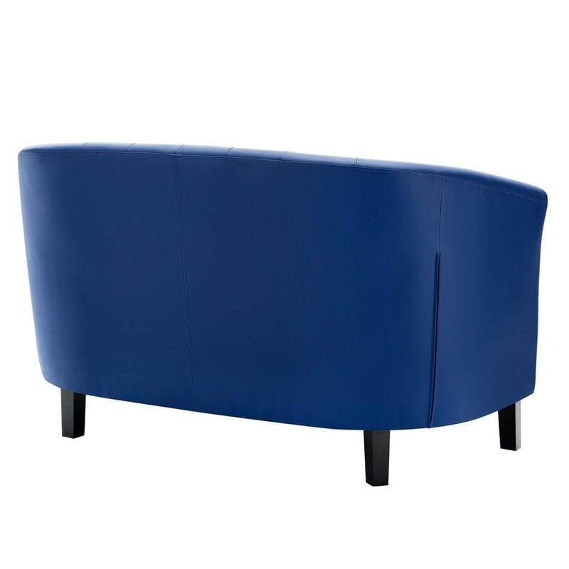 Square Arm Loveseat with Reversible Cushions - Ouch Cart 
