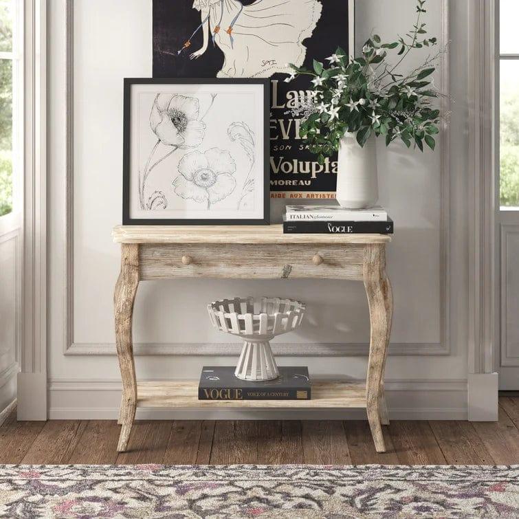 Francoise ' Wooden Console Table - Ouch Cart 