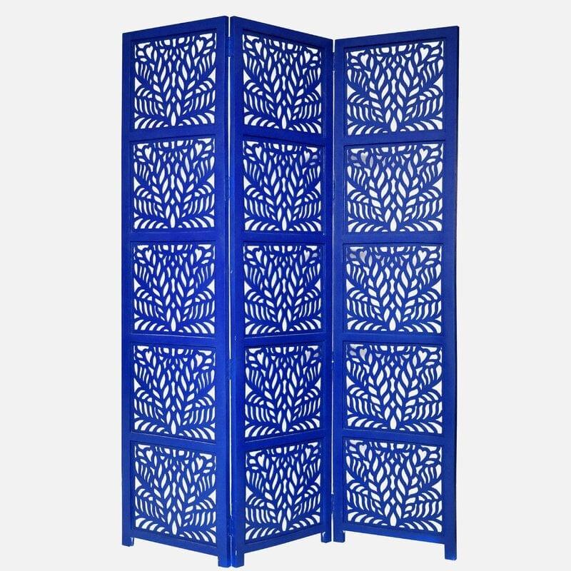 3 -Panel Solid Wood Folding Room Divider Wooden partition For Room Divider72 - Ouch Cart 