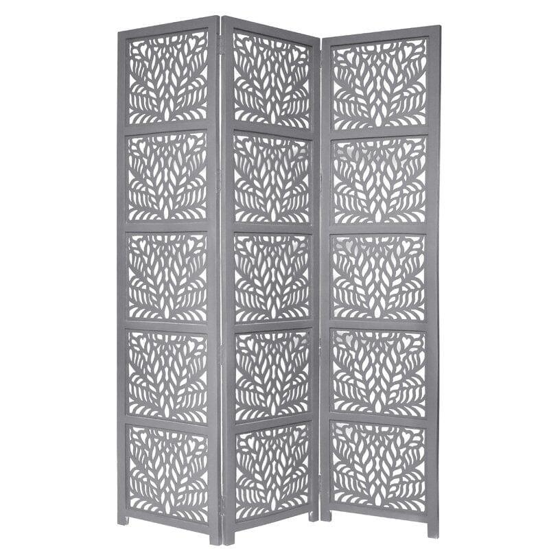 3 -Panel Solid Wood Folding Room Divider Wooden partition For Room Divider72 - Ouch Cart 