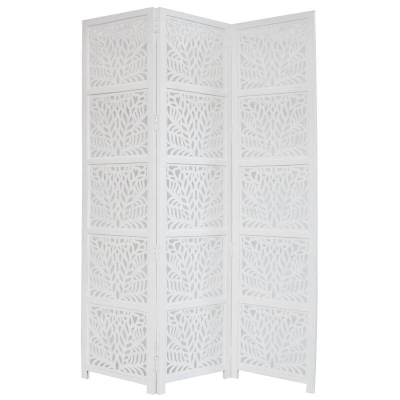 3 -Panel Solid Wood Folding Room Divider Wooden partition For Room Divider72 - Ouch Cart 