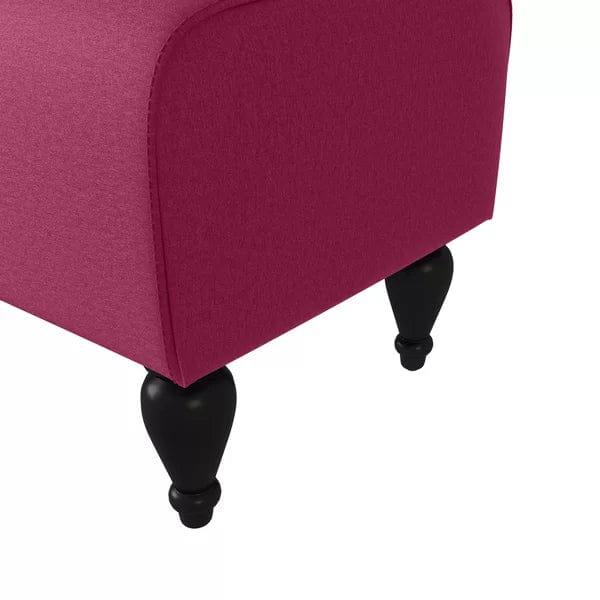 Greggs Wide Tufted Armchair and Ottoman - Ouch Cart 