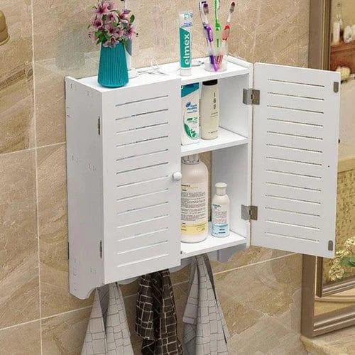 Bathroom WK Wall Mounted PVC Storage Cabinet Furniture For Bathroom By Miza - Ouch Cart 