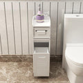 Modern Bathroom 3 FT Furniture PVC Board Bathroom Storage Cabinet with Drawers With Free Soap Dish By Miza