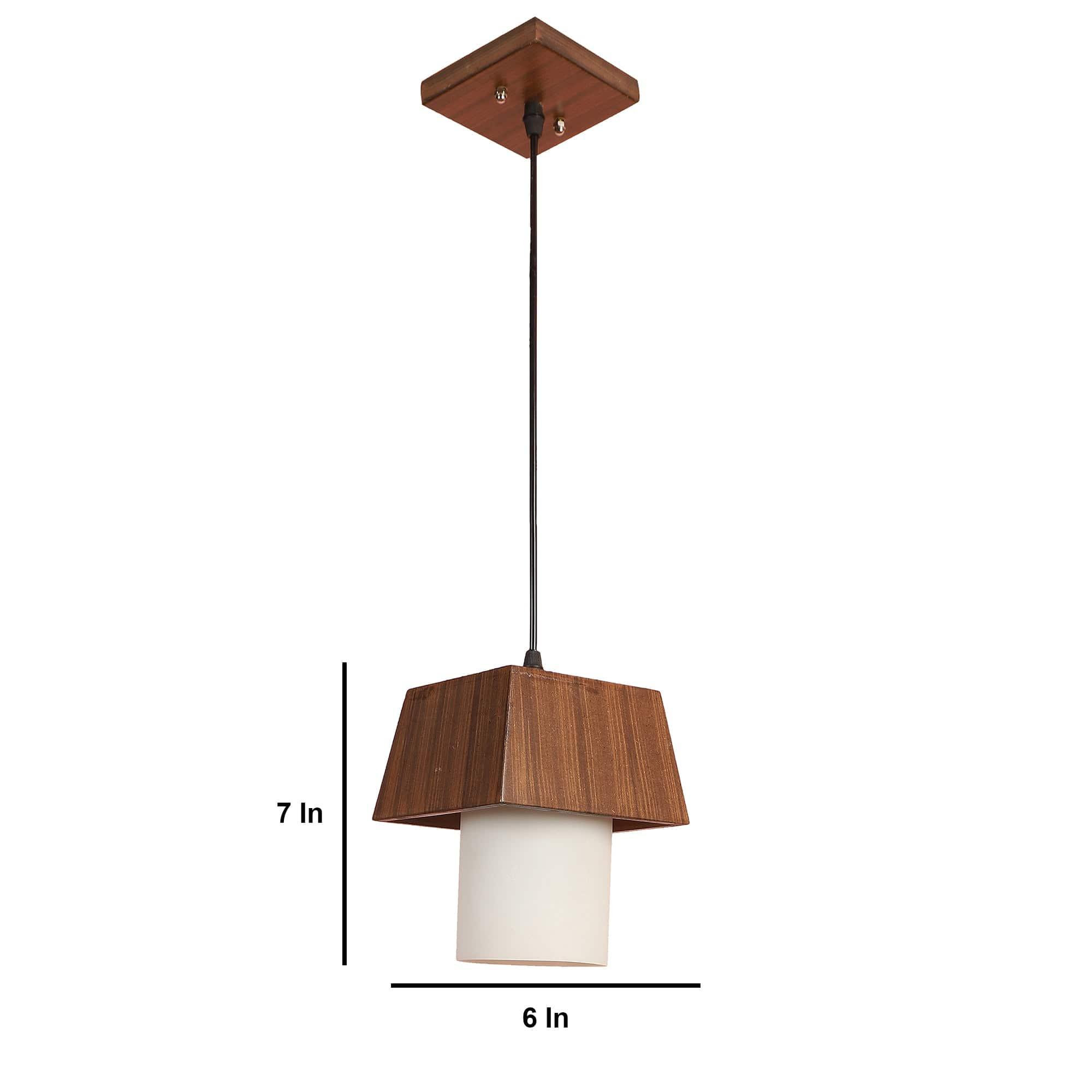 Iron Hanging Lights Brown Finish