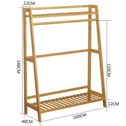 Louis Fashion Clothes Rack Simple Floor Bedroom Shelf