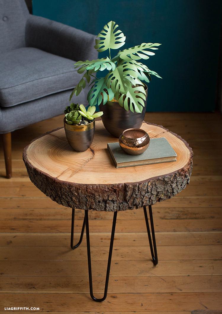 Mid Century Coffee Wood Table/Rustic Bedside Table By Miza - Ouch Cart 